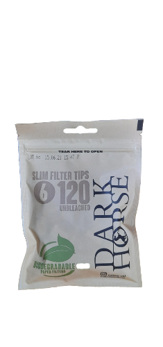 Filtro dark horse slim unbleached bio