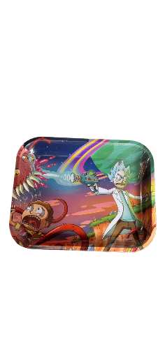 Bandeja metal grande rick and morty