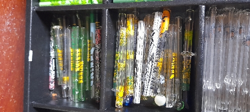 Piteira de vidro resina