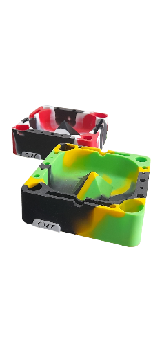 Cinzeiro de silicone quadrado partições grande