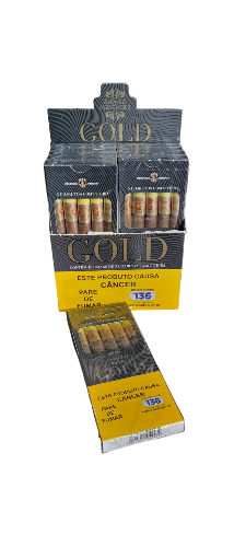 Charuto alonso menendez gold cigarrilha gold c/ piteira