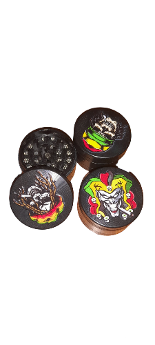 Dichavador caveira reggae pequeno 3 partes