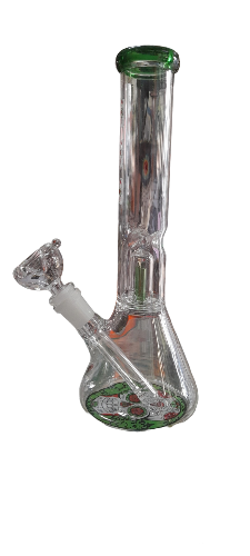 Bong de vidro caveira 27,5 cm