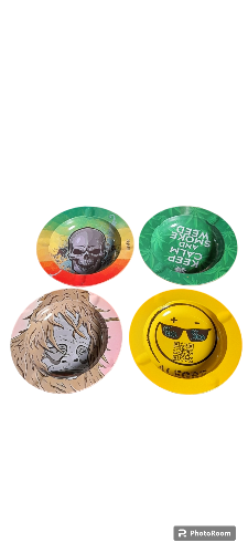Cinzeiro metal  redondo arts