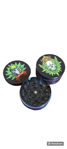 Dichavador caveira reggae grande 3 partes