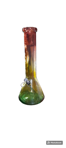 Bong de vidro colorido bowl alumínio 32cm