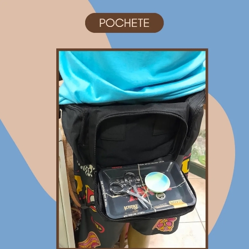 Pochete com varios compartimentos