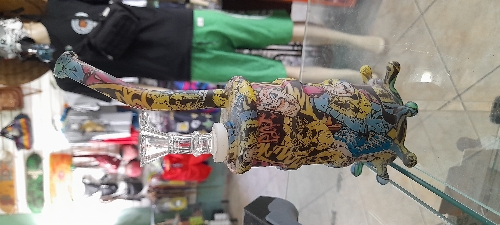 Bong de silicone 21,5cm desenhos