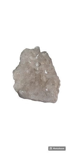 Pedra druza de quartzo cristalino natural  11,5cm 1,711kg