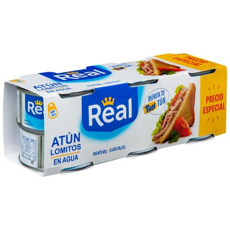 Atun real en agua