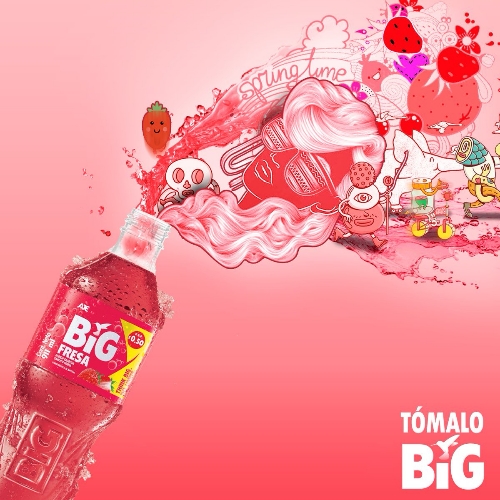 Big cola fresa pequeña