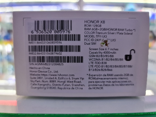 HONOR X8 210822