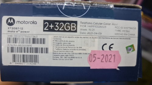Motorola E 7i power td2