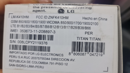 Lg  k41s 353673112088973