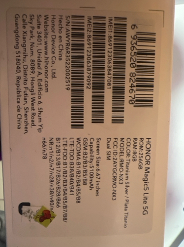 Honor magic5 Lite 041023
