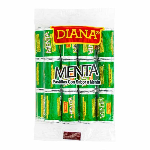 Diana pastillas con sabor a menta