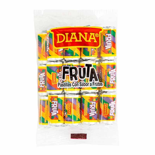Diana pastillas con sabor a frutas