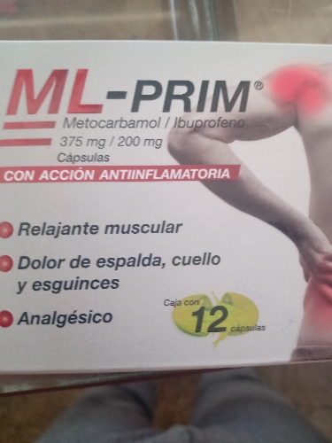 Metocarbamol- ibuprofeno cápsulas