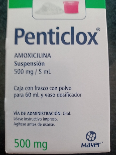 Amoxicilina suspensión 500mg