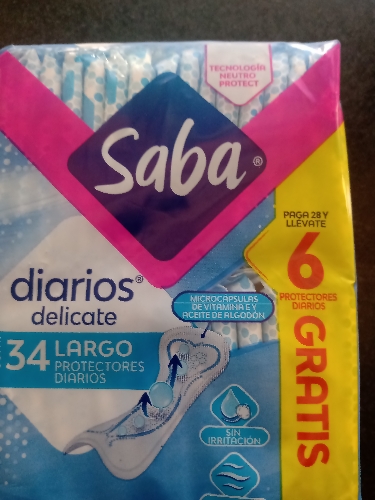 Panti protectores saba paquete