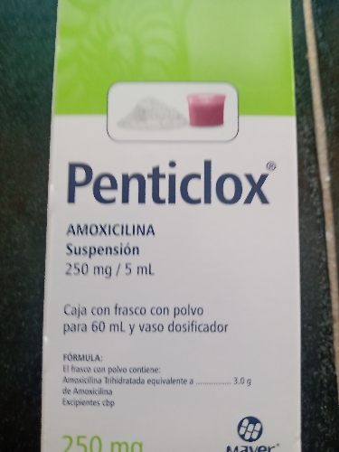 Amoxicilina 250mg suspensión