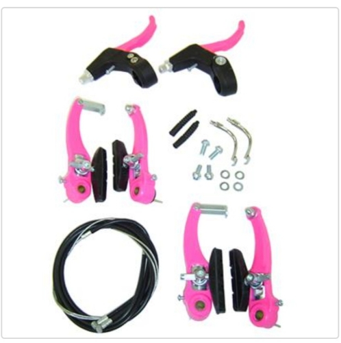 Freio v-breke nylon rosa