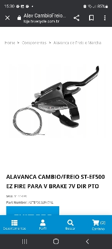 [1140499SM] Alavanca rapid-fire 21 vel st-ef 500 DIR SHIMANO