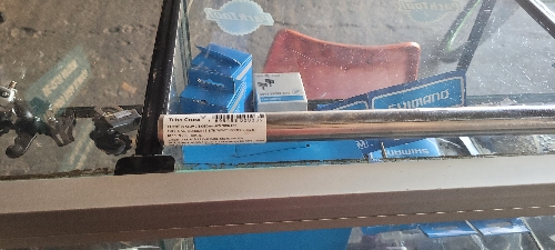 Canote de selim 390mm aço cromado
