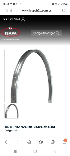 [1022YZ] Aro 24 x1.75x36 f natural work