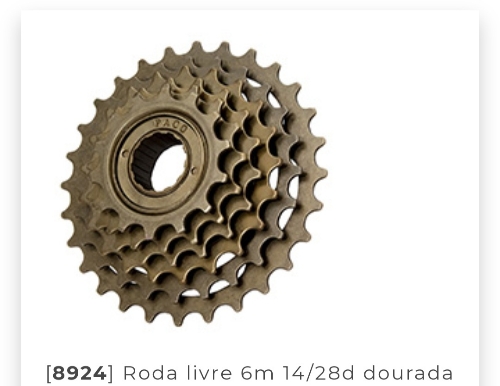 [9583JU] Roda livre 06 vel 14/28Dente PACO