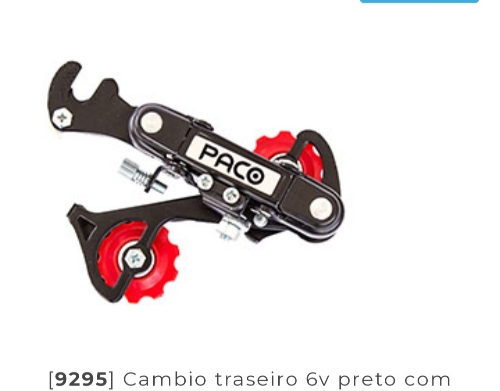 [9295] Câmbio traseiro 06 vel paco