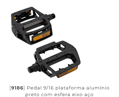 [9186] Pedal 9/16 plat pto gta