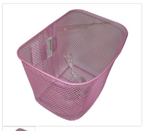 [55610YZ] Cesta 26 oval.aço c/haste  rosa