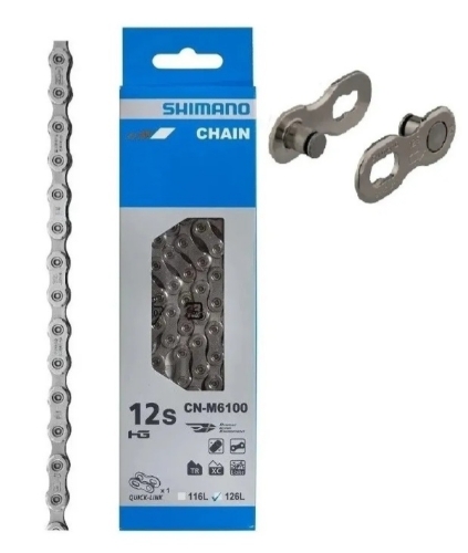 Corrente M6100 12 elos 12 vel shimano