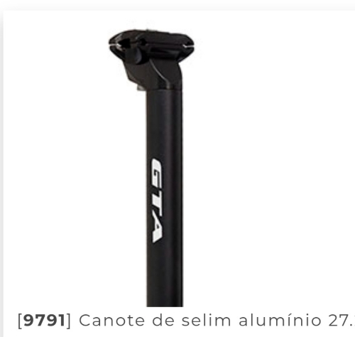 Canote selim 27.2mm pto alumí gta