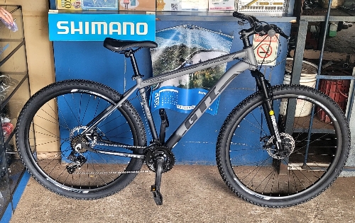 Bicicleta aro 29 cinza/pto alumí GTI roma