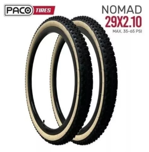 [9536JU] Pneu 29x2.10 nomad c/faixa bege  paco