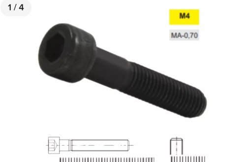 Parafuso mezinha carrinho canote