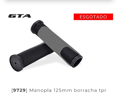 [11563JU] Manopla Punho pto/cinza borracha GTA