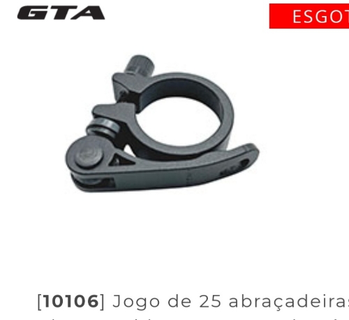 [10106]Abraçadeira selim 31.8mm alumí  GTA