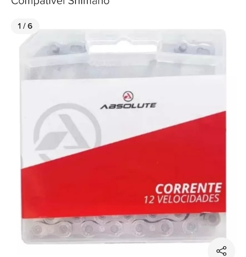 Corrente 12 vel crom,126 elos vg-12 absolute