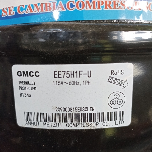 Compresores 1/3 gmcc EE75H1F-U