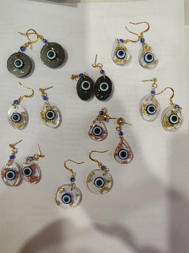 ZARCILLO EN LAMINADO RECINA / OJO TURCO DIFERENTE FORMA   ZLD000125