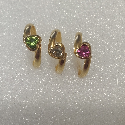 ANILLO EN LAMINADO SENCILLO ESTILO SOLITARIO CON CORAZON ANL00053