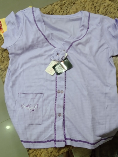 BLUSA DE PIJAMA ABIERTA MORADO BCD0008 2
