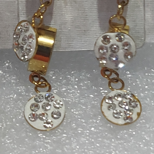 ARGOLLAS EN ACERO HOGY/DIJE CIRCULAR/ CIRCONES ARA000612