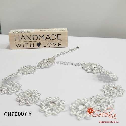 CHOQUER FLORES MEDIANAS CONTINUA /PLATEADAS PLASTI METAL CHF00075