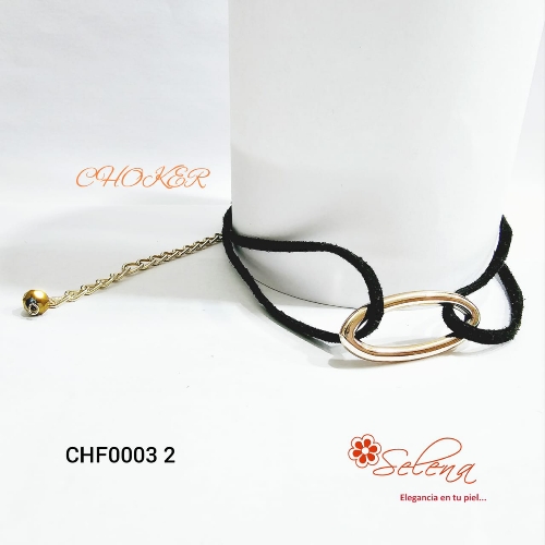 CHOQUER CUERO/HEBILLA OVALADA /PLASTI METAL  CHF00032