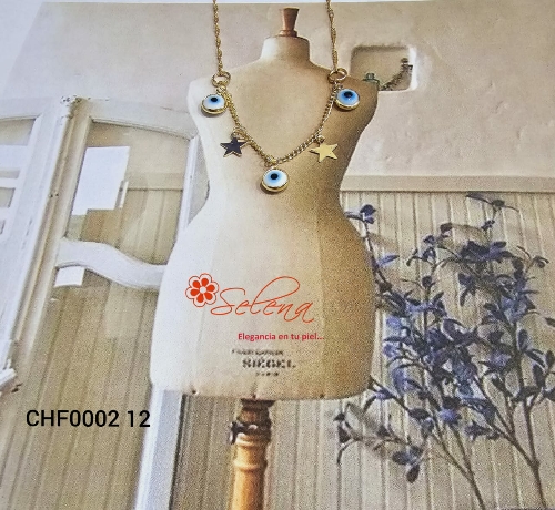 CHOKER  FABRICADO OJO TURCO/ESTRELLAS CHF000212