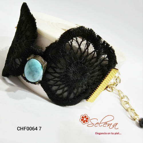 CHOQUER 2 FLORES/PIEDRA TURQUESA CHF00647